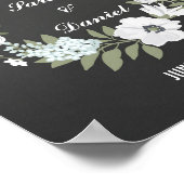 白黒ウェルカムポスタープリント ポスター (角)