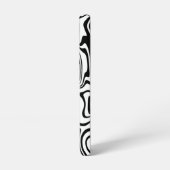 白黒ウェーブサムスンギャラクシーケーズyour Colors Samsung Galaxyケース (左側面)