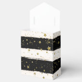 白黒ウォーターストライプカラー金ゴールドグリッター星 フェイバーボックス (オープン)