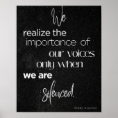 白黒ウォールアート | ウィメンズライツデコール ポスター (正面)