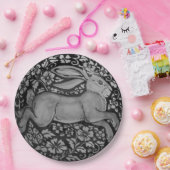 白黒ウサギデザイナー紙プレート ペーパープレート (パーティー)