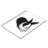 白黒ウサギ ノートブック (左側)