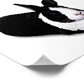 白黒ウサギ ポスター (角)
