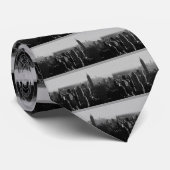 白黒ウッドエフェクトNYC ネクタイ (ロール)