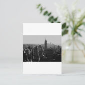 白黒ウッドエフェクトNYC ポストカード (スタンド正面)