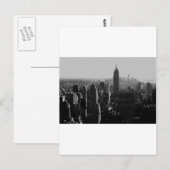 白黒ウッドエフェクトNYC ポストカード (正面/裏面)