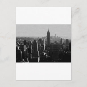 白黒ウッドエフェクトNYC ポストカード