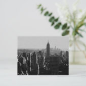 白黒ウッドエフェクトNYC ポストカード (スタンド正面)