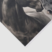 白黒ウマのヴィンテージ分離 薄葉紙 (詳細)