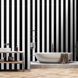 白黒ウルトラワイド4インチストライプ 壁紙