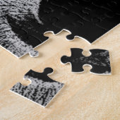 白黒ウルフアイアートワーク ジグソーパズル (側面)