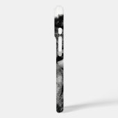 白黒ウルフアートワーク Case-Mate iPhoneケース (裏面 / 左)