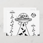 白黒エイリアン奪取 ポストカード (正面/裏面)