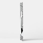 白黒エキゾチックの植物とヤシの植物 Case-Mate iPhoneケース (裏面 / 右)