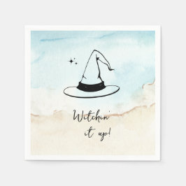 白黒エギー・グレンギー・ハロウィーンナプキン スタンダードカクテルナプキン