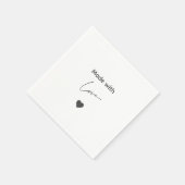 白黒エギー・グレンギー・ハロウィーンナプキン スタンダードカクテルナプキン (角)