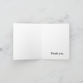 白黒エジプトのスカラブアンクありがとう サンキューカード (内部)