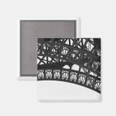 白黒エッフェルタワーアーチフォトマグネット マグネット (正面/裏面)