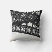 白黒エッフェルタワーアーチ装飾用クッション クッション (裏面)