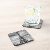 白黒エッフェルタワーパリフランス コースター (右側)