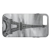 白黒エッフェルタワーパリフランス Case-Mate iPhoneケース (裏面(横))