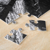 白黒エッフェルタワーパリヨーロッパ ジグソーパズル (側面)