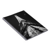 白黒エッフェルタワーパリヨーロッパ ノートブック (右側)