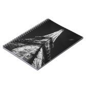 白黒エッフェルタワーパリヨーロッパ ノートブック (左側)