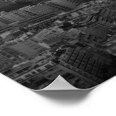 白黒エッフェルタワーパリヨーロッパ ポスター (角)