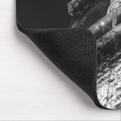 白黒エッフェルタワーパリヨーロッパ マウスパッド (コーナー)