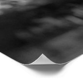 白黒エッフェルタワーパリロマンティックラブシティ ポスター (角)