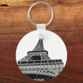 白黒エッフェルタワー キーホルダー (正面)