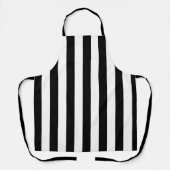 白黒エプロストライプのン エプロン (正面)