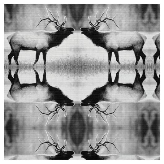 白黒エルク ファブリック (見本)