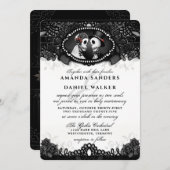 白黒エレガンススケルトン – Toghet With 招待状 (正面/裏面)