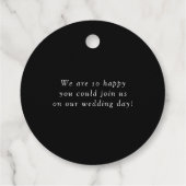 白黒エレガンスモダンズ結婚サンキュー フェイバータグ (裏面)