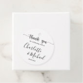白黒エレガンスモダンズ結婚サンキュー フェイバータグ (インサイチュ)
