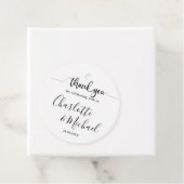 白黒エレガンスモダンズ結婚サンキュー フェイバータグ (インサイチュ)