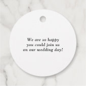 白黒エレガンスモダンズ結婚サンキュー フェイバータグ (裏面)