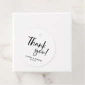 白黒エレガンスモダンズ結婚サンキュー フェイバータグ (インサイチュ)