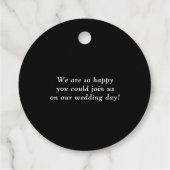 白黒エレガンスモダンズ結婚サンキュー フェイバータグ (裏面)