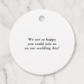 白黒エレガンスモダンズ結婚サンキュー フェイバータグ (裏面)