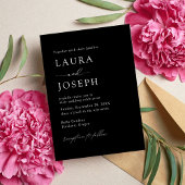 白黒エレガンスモダンズ結婚ズ 招待状