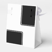 白黒エレガントおめでとう大学院写真 フェイバーボックス (裏面サイド)