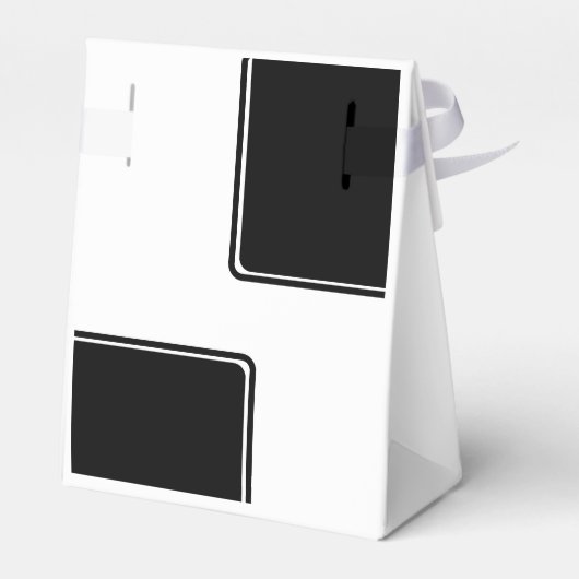 白黒エレガントおめでとう大学院写真 フェイバーボックス (裏面サイド)