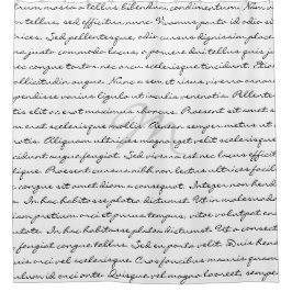 白黒エレガントでカスタムな文字 シャワーカーテン