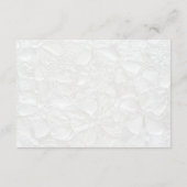 白黒エレガントな結婚式詳細 エンクロージャーカード (裏面)