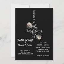 白黒エレガントな結婚式