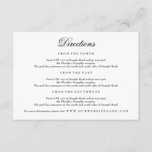 白黒エレガントのエンクロージャカード エンクロージャーカード (正面)