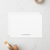 白黒エレガントのノートカクラシックード ノートカード (正面/裏面インサイチュ)